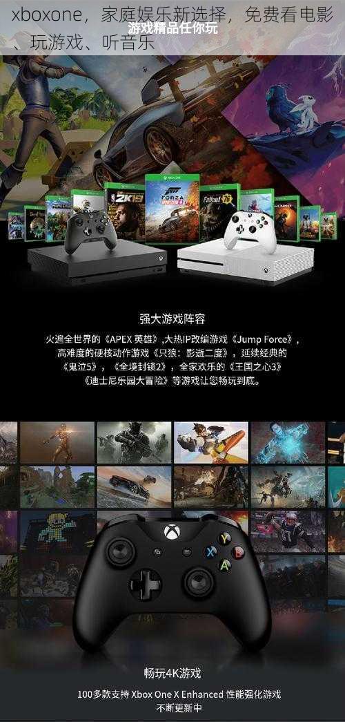 xboxone,家庭娱乐新选择,免费看电影、玩游戏、听音乐