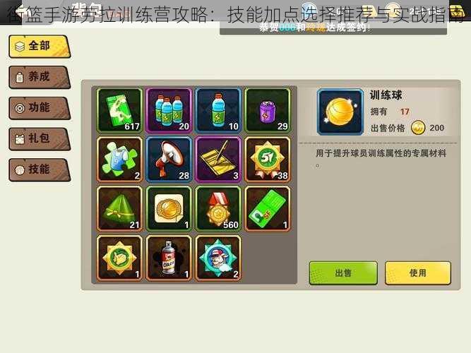 街篮手游劳拉训练营攻略:技能加点选择推荐与实战指南
